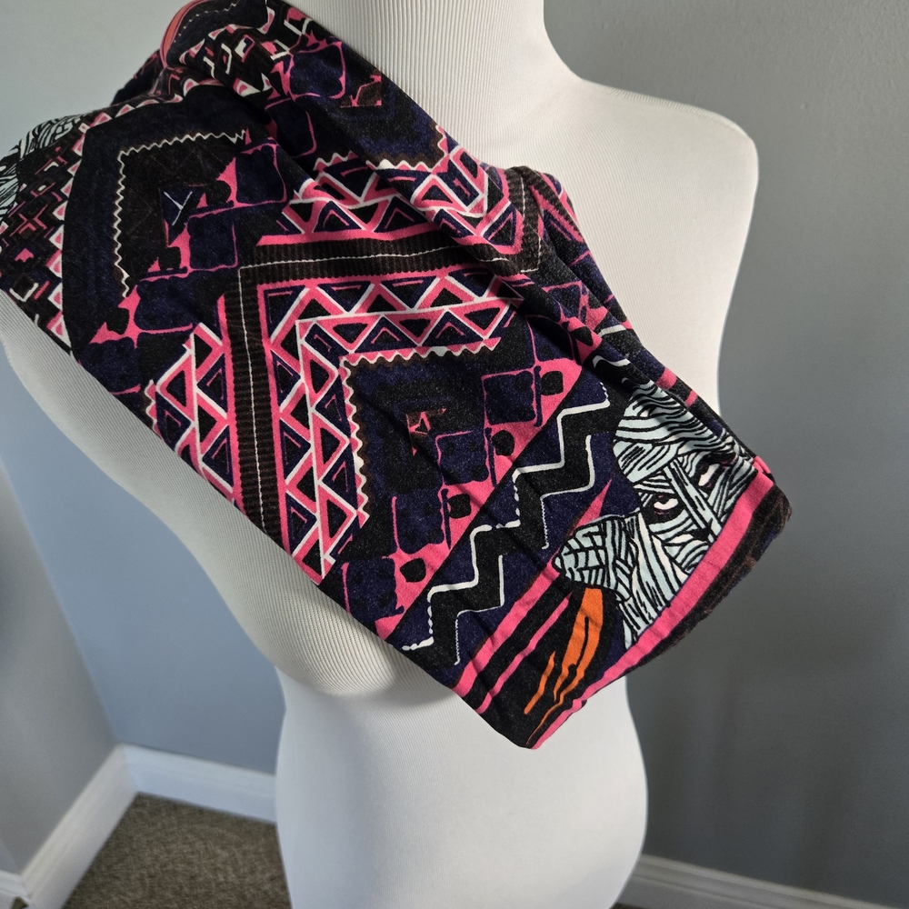 Halloween LuLaRoe Black and Pink Geometric Mummy Leggings
